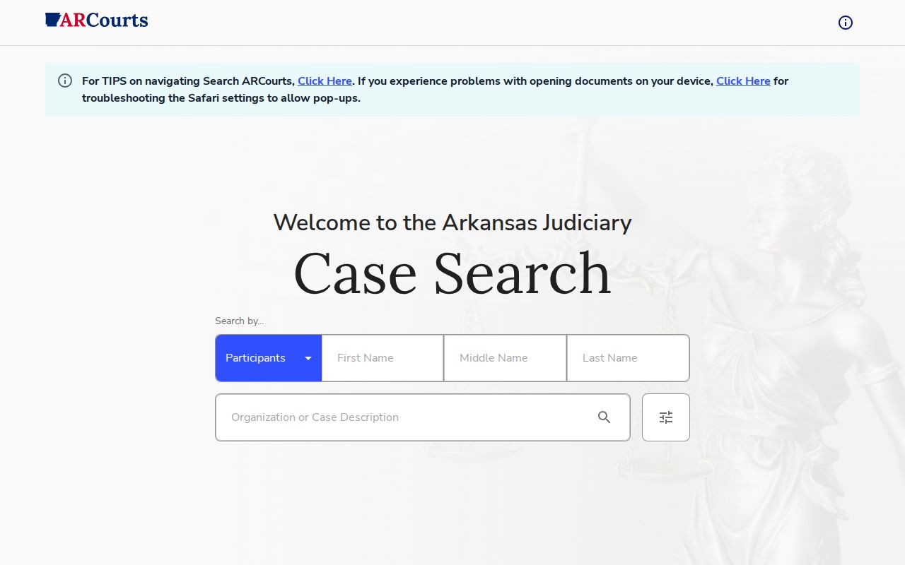 Chicot County warrant search in ARCourts